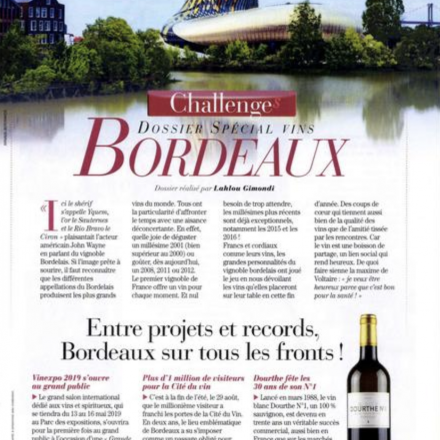 Dossier spécial "Vins de Bordeaux"<br />
Novembre 2018